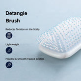 Kuber Industries Hair Brush | Bristles Brush | Hair Brush with Paddle | Detangles Hair Brush | Suitable For All Hair Types | Hair Brush Styling Hair | Pack of 4 | XH45BLE | Blue